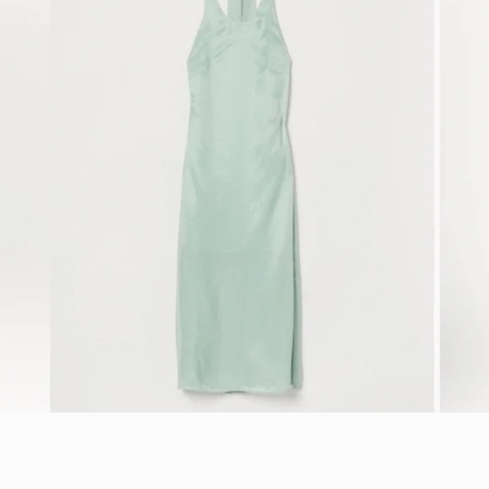 H&M Green Halter Slip Dress